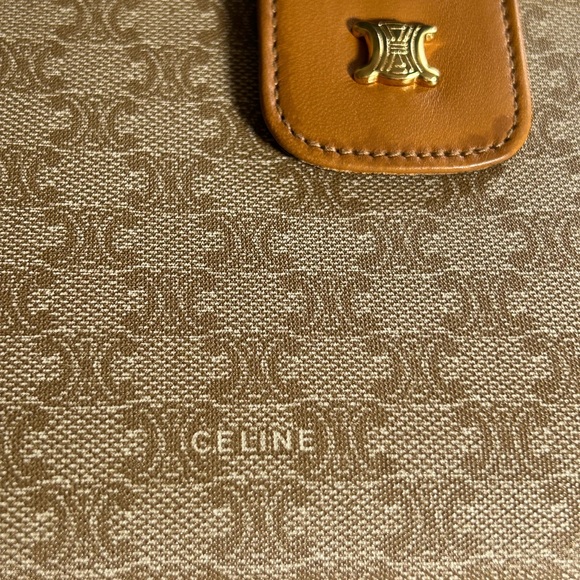Vintage Celine Macadam Triomphe Light Beige Long Wallet - Picture 14 of 14